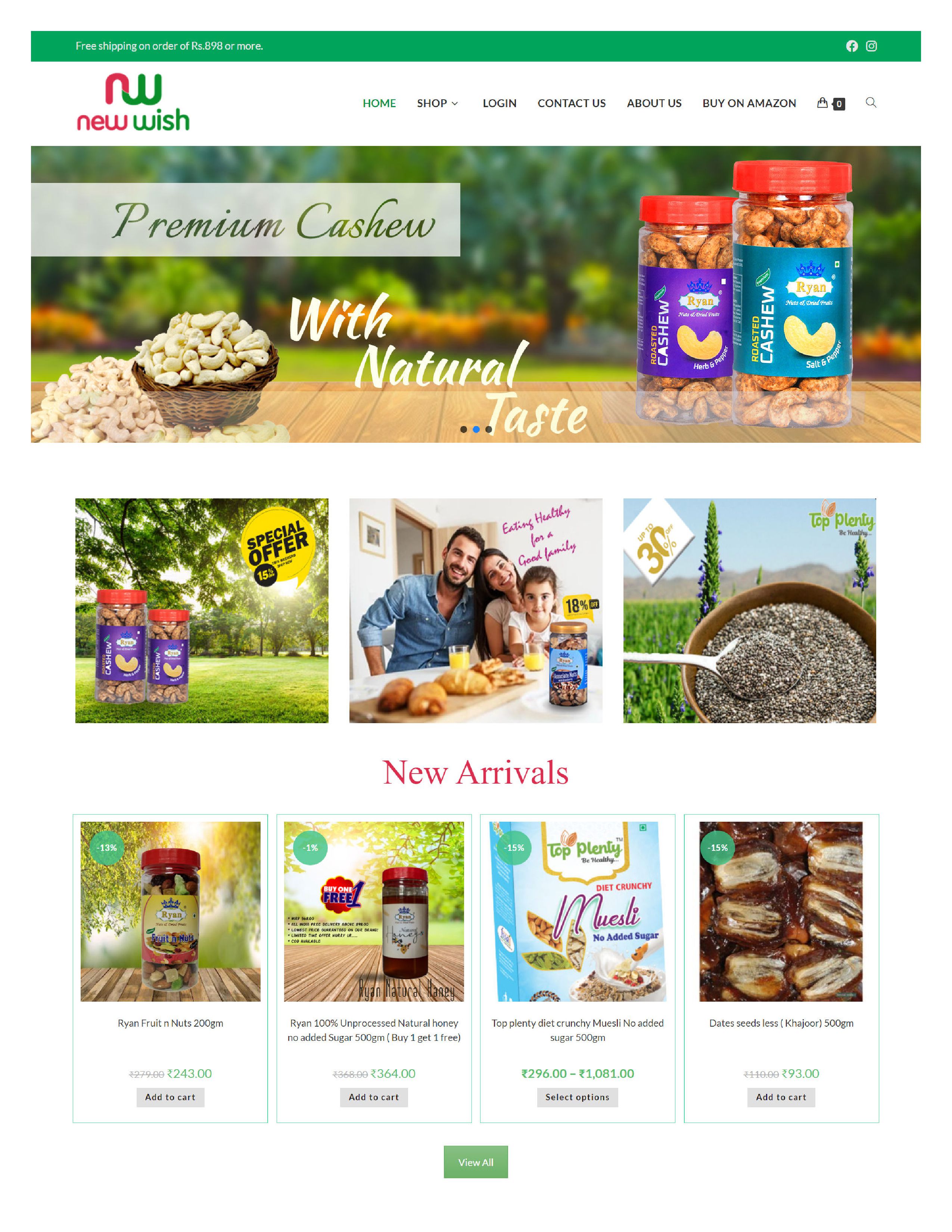 Foods and Grocery E-Commerce Website